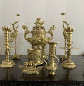 Bộ Ngũ sự song long 65cm