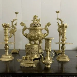 Bộ Ngũ sự song long 65cm