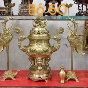 Ngũ sự song long 50cm Giá Dưới 12tr Tại Xưởng Tường Phát song long 50 1