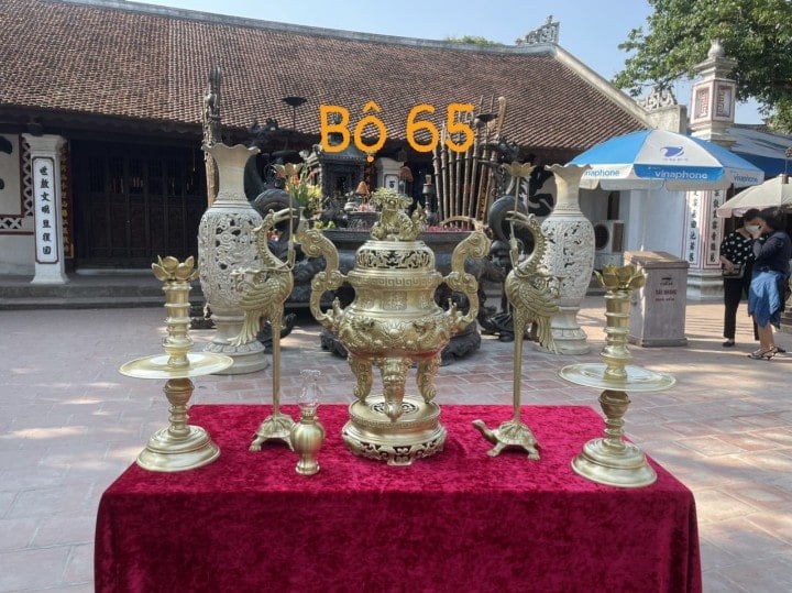 Giá Bộ Ngũ Sự Bằng Đồng giá bộ ngũ sự bằng đồng 65cm