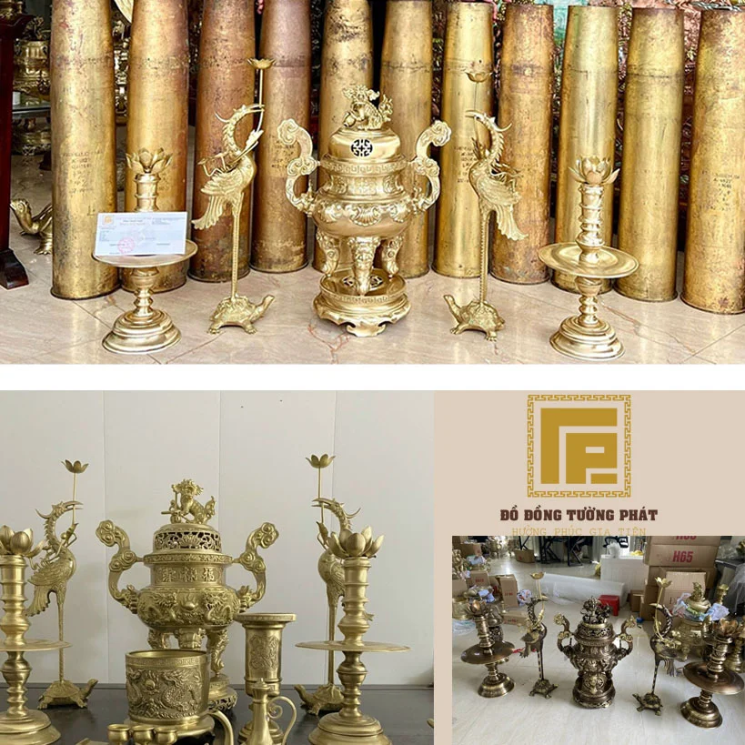Giá Bộ Đỉnh Hương Bằng Đồng Giá bộ đỉnh hương bằng đồng