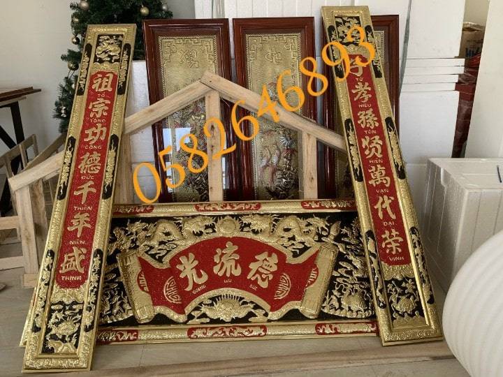 Bộ Hoành Phi Câu Đối Bằng Đồng hoành phi câu đối bằng đồng