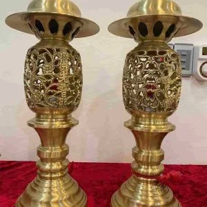 Đèn Quả Dứa Bằng Đồng Catut Cao 44cm Đèn Quả Dứa Bằng Đồng Catut Cao 44cm