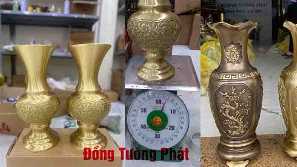 lo hoa bằng đồng