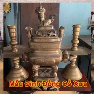 Đỉnh Đồng Cổ Xưa vuông