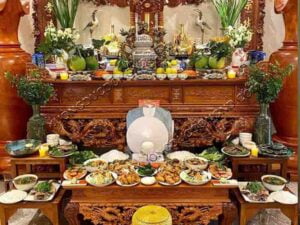 cách bày bộ đỉnh đồng trên bàn thờ gia tiên