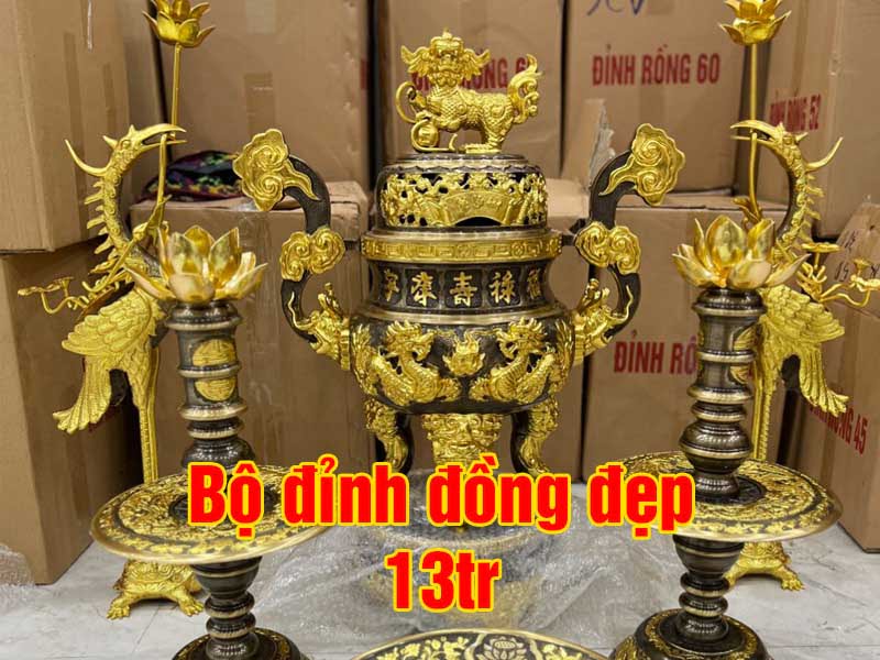 Bộ đỉnh đồng đẹp