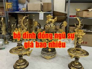 bộ đỉnh đồng ngũ sự giá bao nhiêu