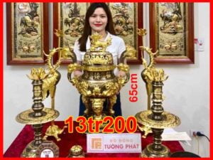 101+ Mẫu Ngũ Sự Đồng Giá Dưới 12tr Đỉnh đồng đỉnh thờ phủ vàng 24k
