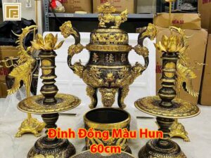 BỘ NGŨ SỰ BẰNG ĐỒNG CAO 60CM