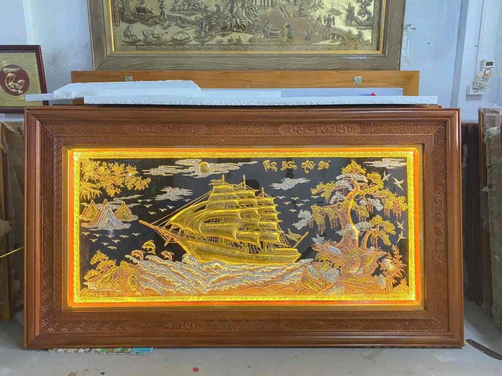 Tranh Đồng Dát Vàng Thuận Buồm Xuôi Gió Tranh-dong-dat-vang