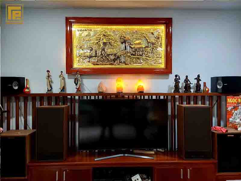 Báo Giá Tranh Đồng Vinh Quy Bái Tổ Dát Vàng 24k lưu ý treo tranh đồng Phong Thủy