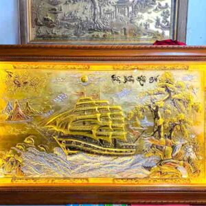 Tranh đồng Thuận Buồm Xuôi Gió