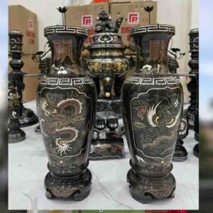 Lọ Hoa Bằng đồng Ngũ Sắc