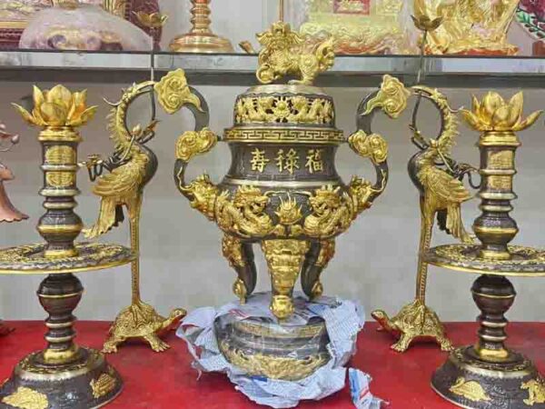 Ngũ Sự Dát Vàng 65cm Dát Vàng