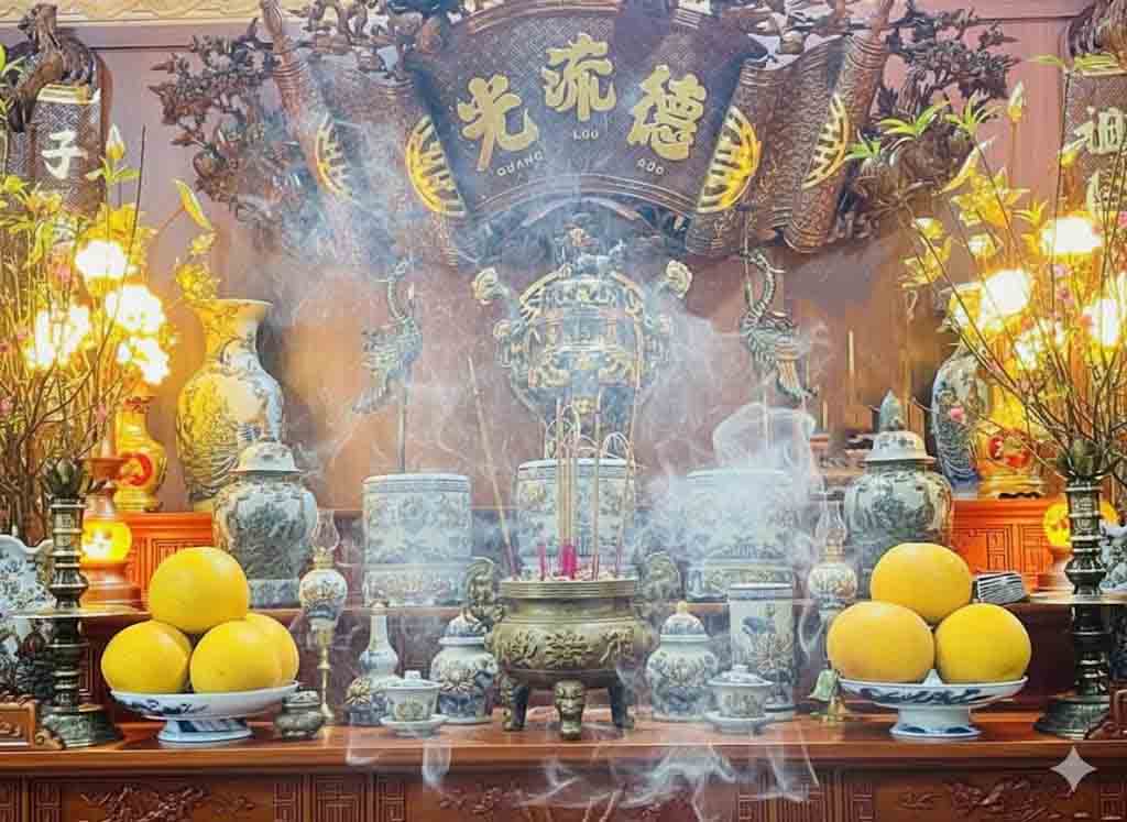 Bộ Đỉnh Đồng Song Long Được Dát Vàng