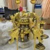 Bộ Đỉnh Đồng Song Long 70cm