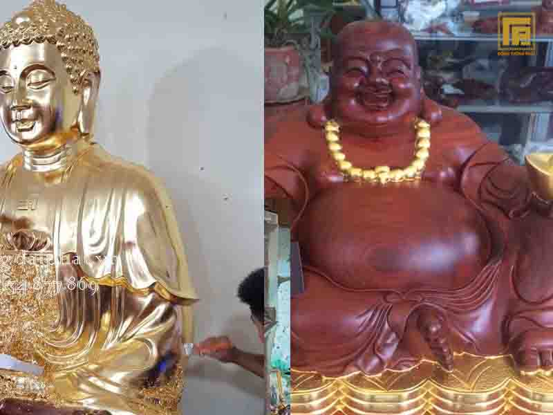 Báo Giá Nhân Công Dát Vàng Tượng Gỗ - Nâng Tầm Giá Trị Vật Phẩm Dát Vàng Tượng Gỗ Tại Xưởng