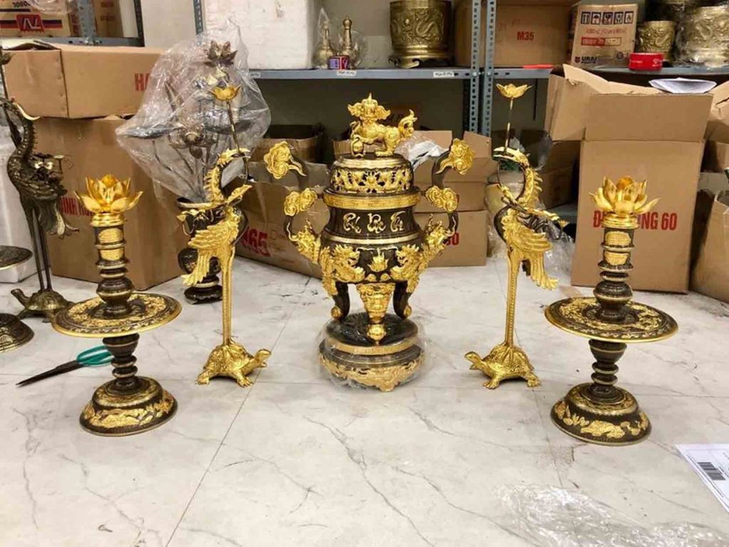 Đỉnh Đồng Màu Hun Dát Vàng - Kết Hợp Hoàn Mỹ Giữa Nét Cổ Kính Và Sự Sang Trọng Đỉnh Đồng Màu Hun Dát Vàng 65